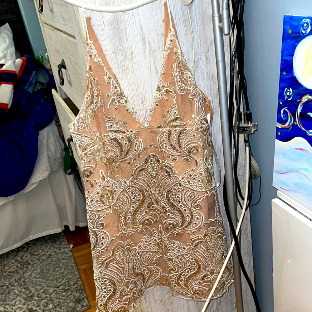 Beautiful Free People mini dress! Size 2, small.